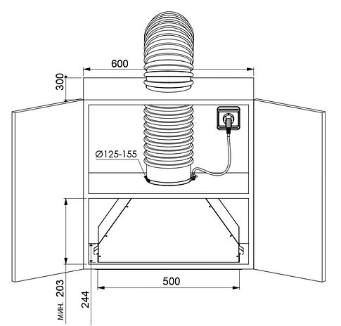 Кухонная вытяжка ZUGEL ZHI522X