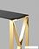 Консольный стол Stool Group Кросс 115x30 (стекло smoke/сталь золото)