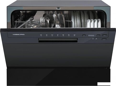 Отдельностоящая посудомоечная машина Hiberg T56 615 B