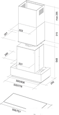 Кухонная вытяжка Falmec Silence Gruppo Incasso NRS 800 (50)