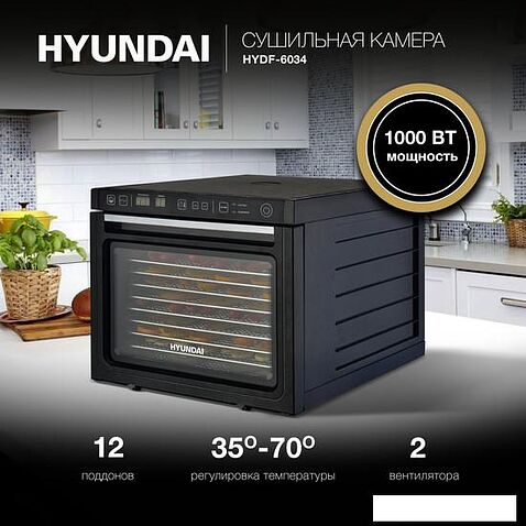 Сушилка для овощей и фруктов Hyundai HYDF-6034