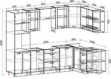 Готовая кухня Интерлиния Мила 1.68x2.8 правая без столешницы (белый платинум) Готовая кухня Интерлиния Мила 1.68x2.8 правая без столешницы (белый платинум)