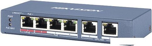 Коммутатор Hikvision DS-3E0106P-E/M
