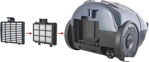 Пылесос Endever SkyClean VC-252 (синий/серый)