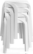 Табурет Woodville Слайвер (белый)