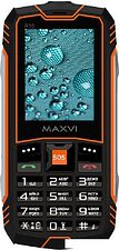 Телефон Maxvi R10 (черный/оранжевый)