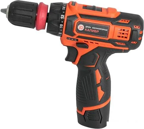 Дрель-шуруповерт Калибр ДА-12-2 (с 2-мя АКБ, кейс)