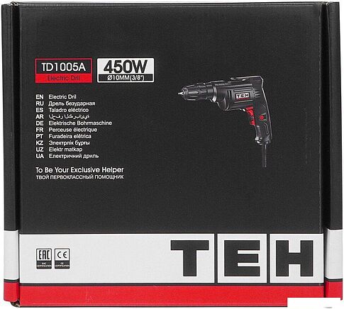 Безударная дрель TEH TD1005A