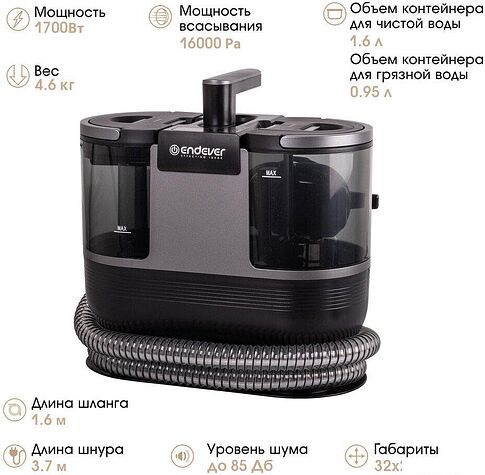 Пылесос Endever SkyClean VC-110 (черный)