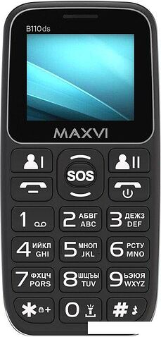 Телефон Maxvi B110ds (черный)