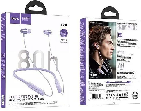 Наушники Hoco ES70 (сиреневый)