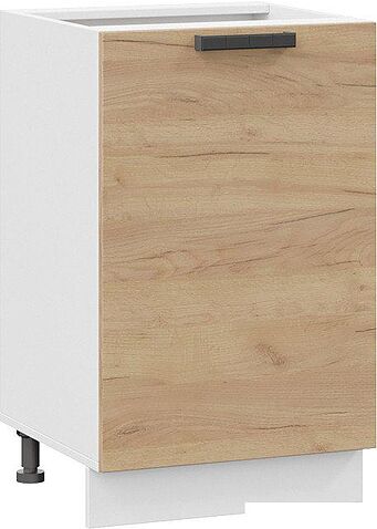 Шкаф напольный Трия Детройт 1Н5 (белый/дуб крафт золотой)