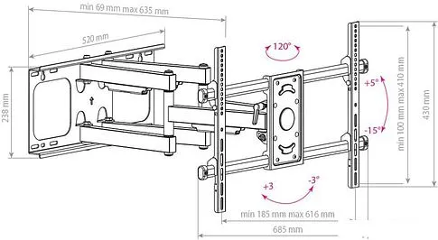 Кронштейн Arm Media Paramount-70