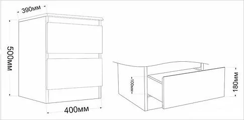 Тумба Евва Турин ТР-2S (венге)