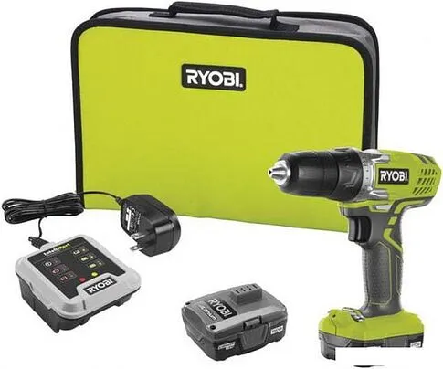 Дрель-шуруповерт Ryobi R12SD-LL13S 5133002323 (с 2-мя АКБ, сумка)
