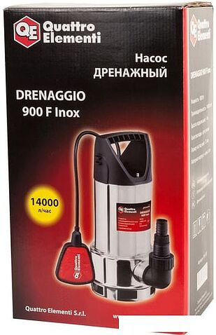 Дренажный насос Quattro Elementi Drenaggio 900 F Inox