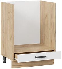 Шкаф напольный Трия Лорас 1Н6Б (дуб крафт золотой/холст белый) Шкаф напольный Трия Лорас 1Н6Б (дуб крафт золотой/холст белый)