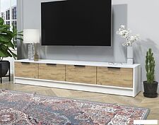 Тумба Интерлиния ТВ Концепт КТ-ТВ4-35 (дуб золотой/белый платинум)