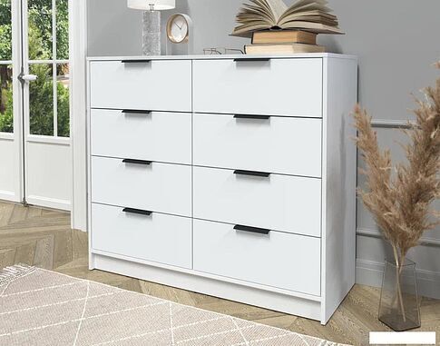 Комод Интерлиния Концепт КТ-К117 (белый платинум/белый платинум)