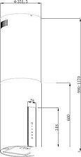Кухонная вытяжка Korting KHA 35808 DN Cylinder Кухонная вытяжка Korting KHA 35808 DN Cylinder