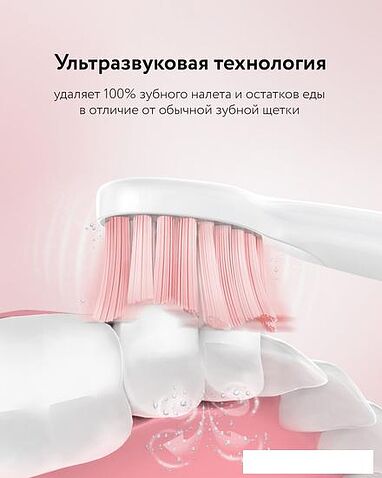 Электрическая зубная щетка Fairywill E11 (розовый, 8 насадок)