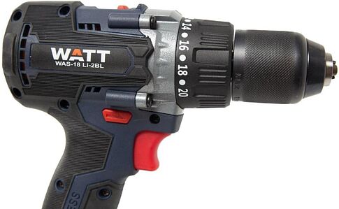 Дрель-шуруповерт WATT WAS-18 Li-2BL 1.018.090.01 (с 2-мя АКБ, кейс)
