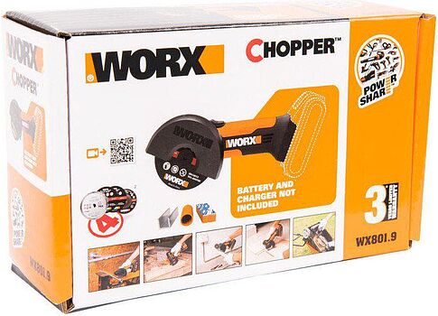 Угловая шлифмашина Worx WX801.9 (без АКБ)