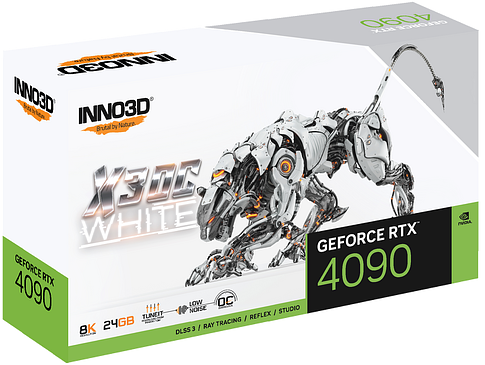 Видеокарта Inno3D GeForce RTX 4090 X3 OC White N40903-246XX-18333259