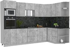 Готовая кухня Интерлиния Мила Лайт 1.68x3.0 правая (бетон/бетон/кастилло темный) Готовая кухня Интерлиния Мила Лайт 1.68x3.0 правая (бетон/бетон/кастилло темный)