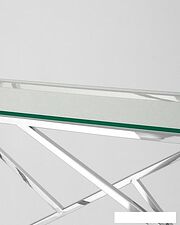 Консольный стол Stool Group Арт Деко 115x30 ECST-015 (прозрачное стекло/сталь серебристый) Консольный стол Stool Group Арт Деко 115x30 ECST-015 (прозрачное стекло/сталь серебристый)