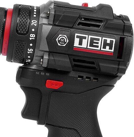 Дрель-шуруповерт TEH TDBL316-2B (с 2-мя АКБ, кейс)