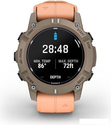 Умные часы Garmin Descent G2 (коричневый/розовый)