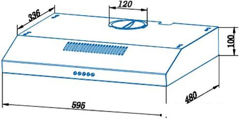 Кухонная вытяжка CATA C1-T600 X