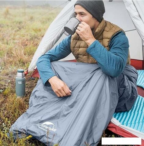 Спальный мешок Naturehike LW180 NH21MSD09 (серый/коричневый)