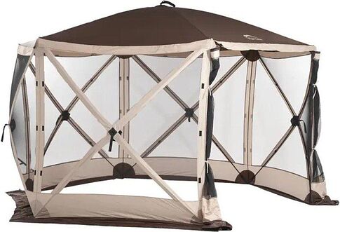 Кемпинговая палатка Wild Land Hub screen house 600 920003-0004-0024.SET (коричнево-бежевый, со стенками)