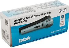 Микрофон BBK CM215 (черный+серебристый)