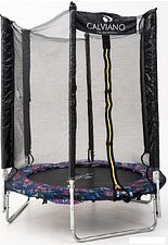Батут Calviano Smile 183 см-6 ft INSIDE с внутренней сеткой складной