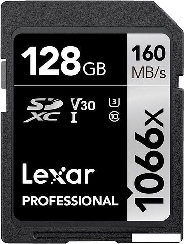 Карта памяти Lexar Professional 1066x SDXC LSD1066128G-BNNNG 128GB