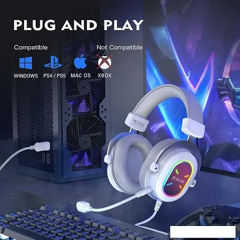 Наушники FIFINE H6X (белый)