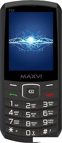 Телефон Maxvi P33 (черный)