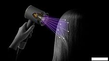 Фен Dyson HD16 Supersonic Nural Straight+Wavy (с переходником на евровилку, розовый канзан)