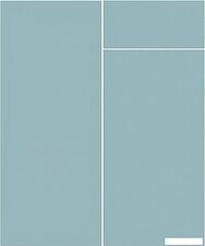 Кухонный модуль Интерлиния Мила Матте 2.7 Б (белый/черный/дуб бунратти)