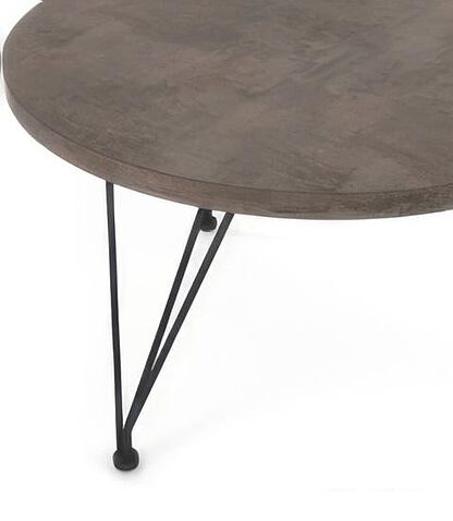 Журнальный столик Sheffilton SHT-CT29 (черный муар/хромикс бронза)