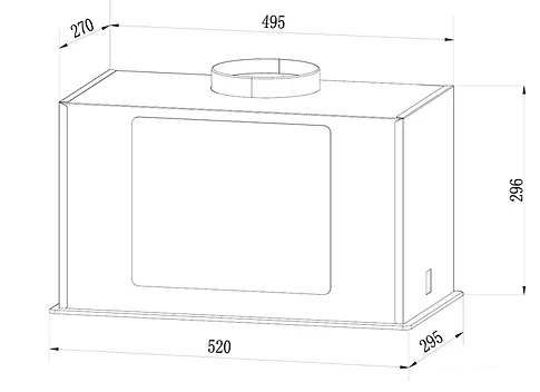Кухонная вытяжка Weissgauff Quadra 606 Black