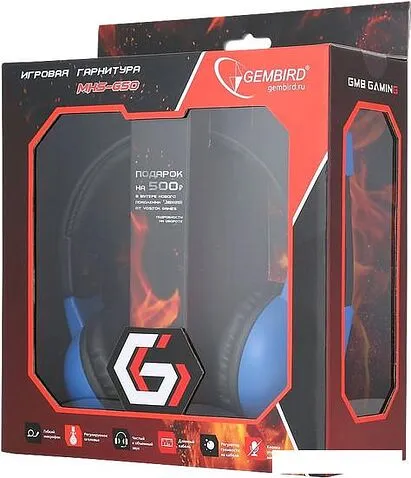 Наушники с микрофоном Gembird MHS-G50