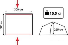 Палатка TRAMP Bungalow LUX v2 Палатка TRAMP Bungalow LUX v2