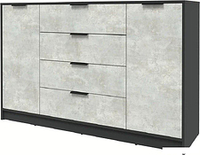 Тумба Интерлиния Концепт КТ-Т160 (бетон лайт/антрацит)