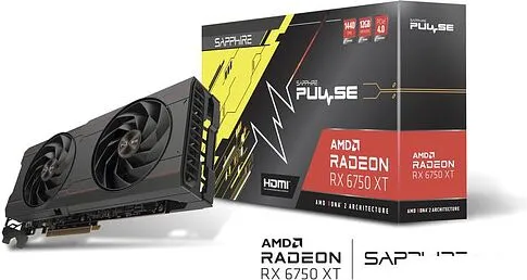 Видеокарта Sapphire Pulse Radeon RX 6750 XT 12GB 11318-03-20G