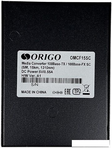 Медиаконвертер Origo OMCF15SC/A1A