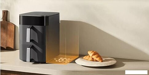 Аэрогриль (аэрофритюрница) Xiaomi Smart Double Stack Air Fryer 12L MAF-DS1201 (черный)